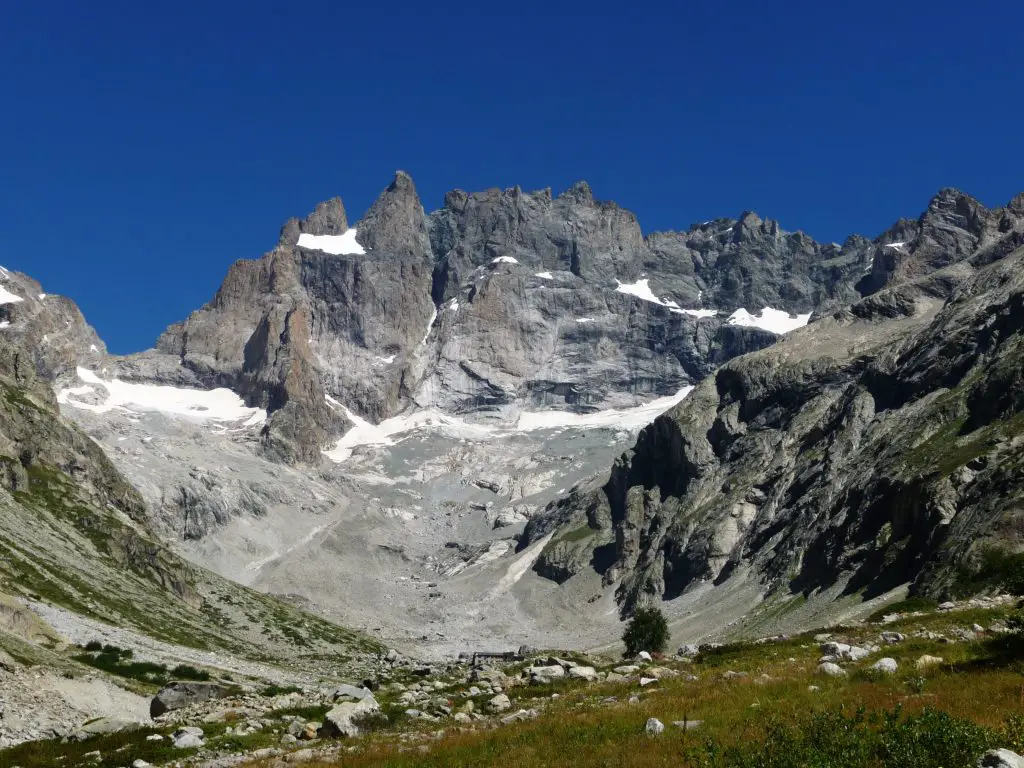 La face Sud de la Meije, vue depuis les Etançons