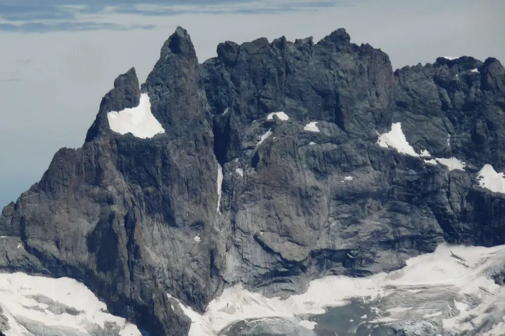 La face Sud de la Meije, vue du sommet de la tête des Fétoules