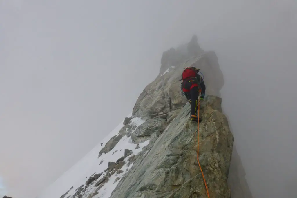 Dernière montée au Doigt de Dieu à la Meije