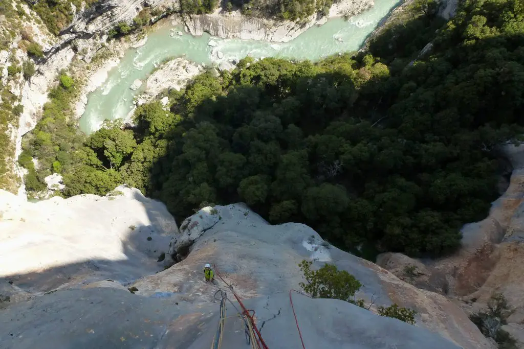 L'ambiance de fou en L2 pendant notre sortie escalade dans les gorges du Verdon