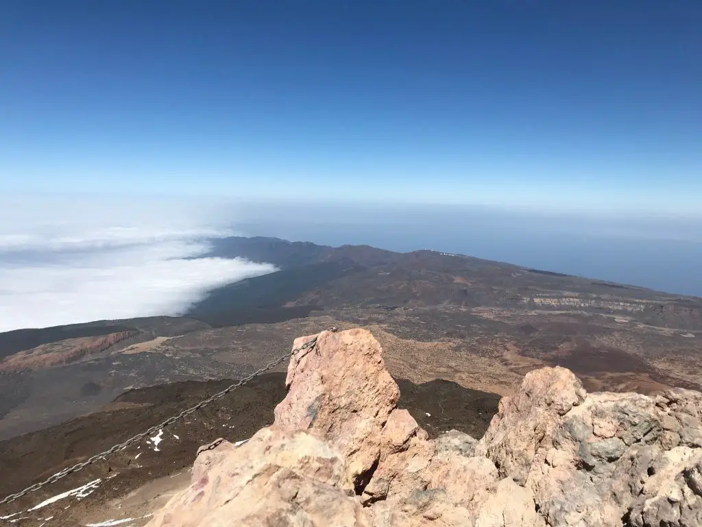 Vu depuis le sommet du Mont Teide