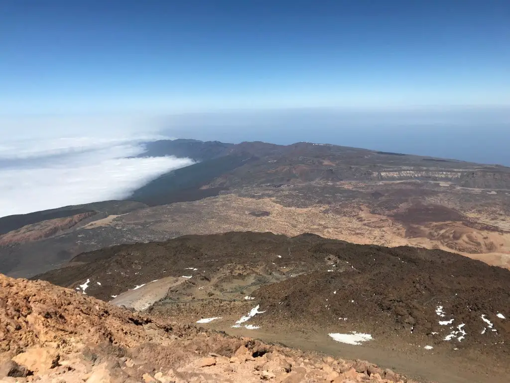 Vu depuis le sommet du Mont Teide