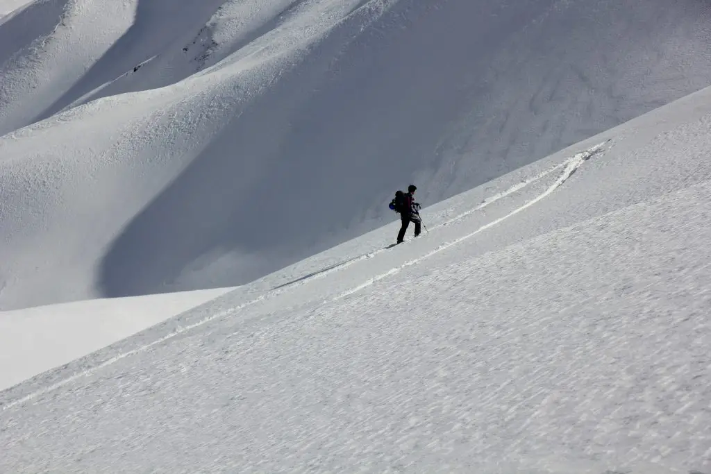 Ski de randonnée dans le sucre en poudre de la Georgie