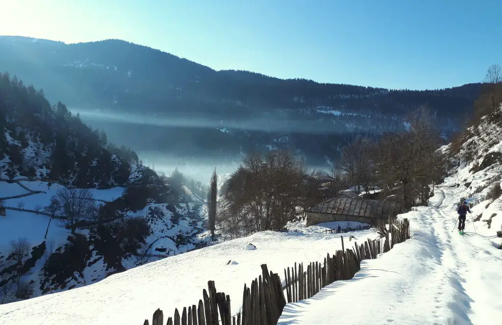 Portage ski de randonnée en Georgie quasi inexistant