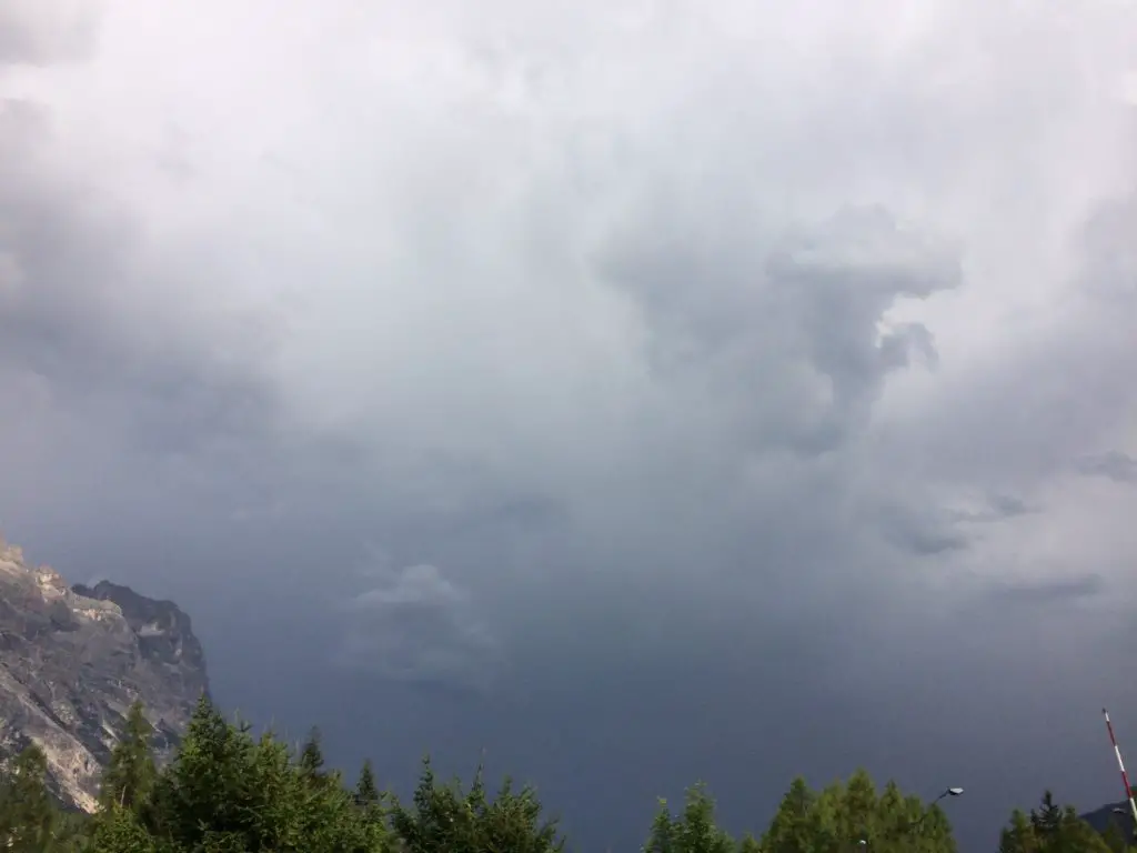 Orage le lendemain …