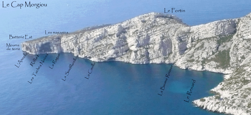 Cartographie du Cap Morgiou @calanquedemorgiou.fr