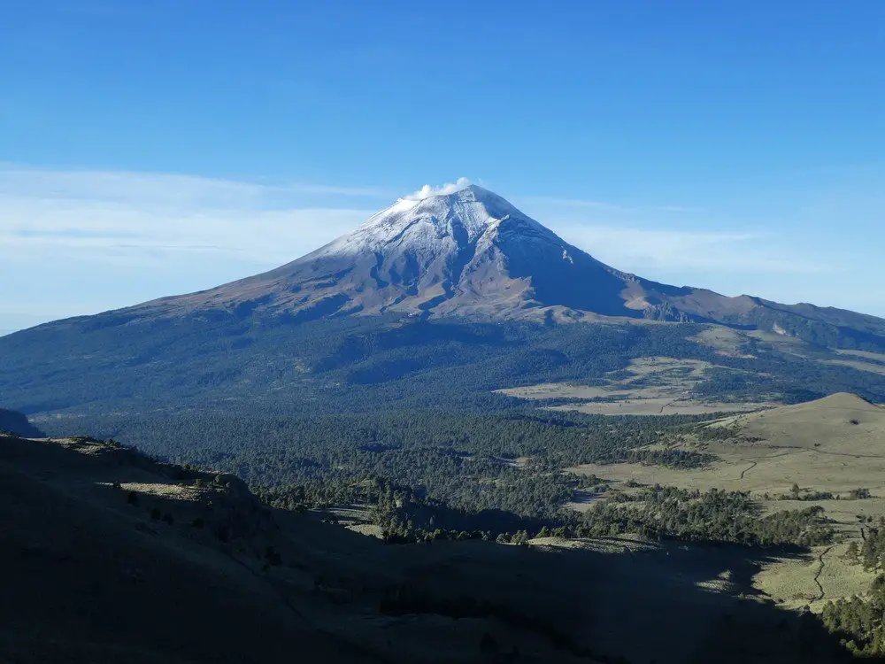 Le Popocatepetl sommet au Mexique