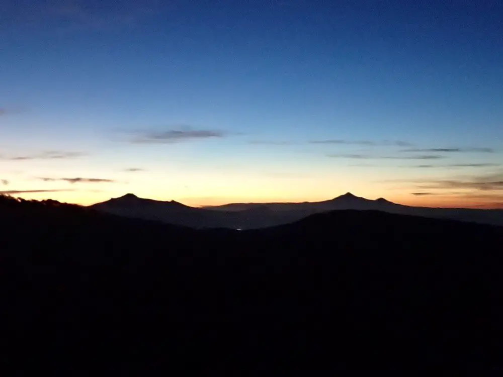 le soleil se lève sur les autres volcans du Mexique