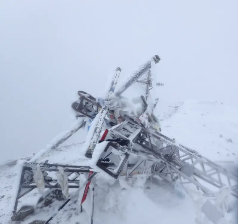 sommet de croix enchevétrées au Pico de Orizaba