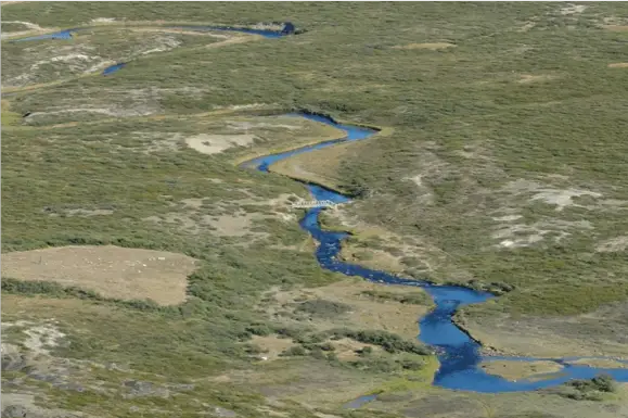 Rivière du Groeland a traverser