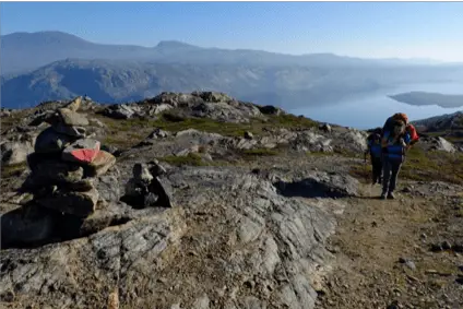 Les cairns sur l’Arctic Circle Trail sont nombreux tout au long du parcours