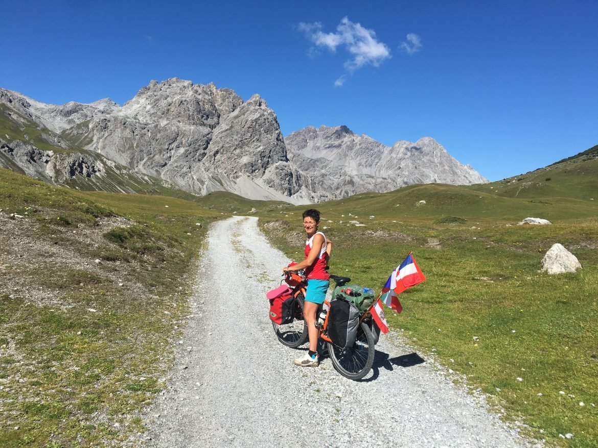 Quand enfin ça monte à plat, c'est plus facile. massif du Stelvio
