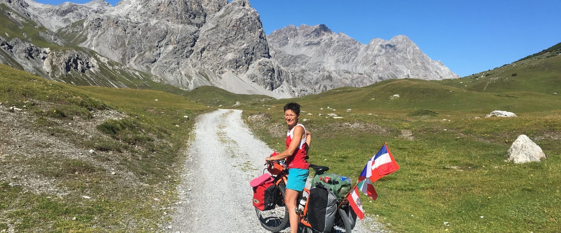 Quand enfin ça monte à plat, c'est plus facile. massif du Stelvio