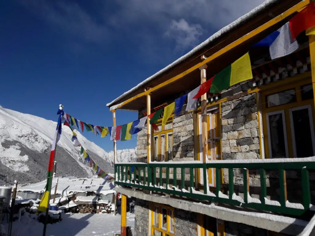 Maison traditionnelle à Kyanjin Gompa durant notre traversée du Langtang Maison traditionnelle à Kyanjin Gompa durant notre traversée du Langtang