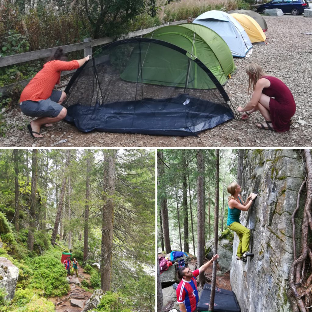 Trip bloc à Magic Wood lors de notre séjour sur le Site d