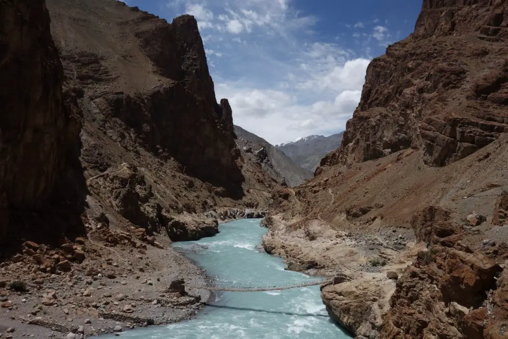 La rivière Tsarap lors de la traversée des Himalayas