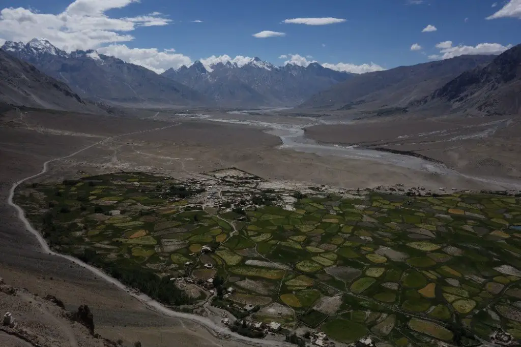 Vallée du Zanskar lors de la traversée des Himalayas Vallée du Zanskar lors de la traversée des Himalayas