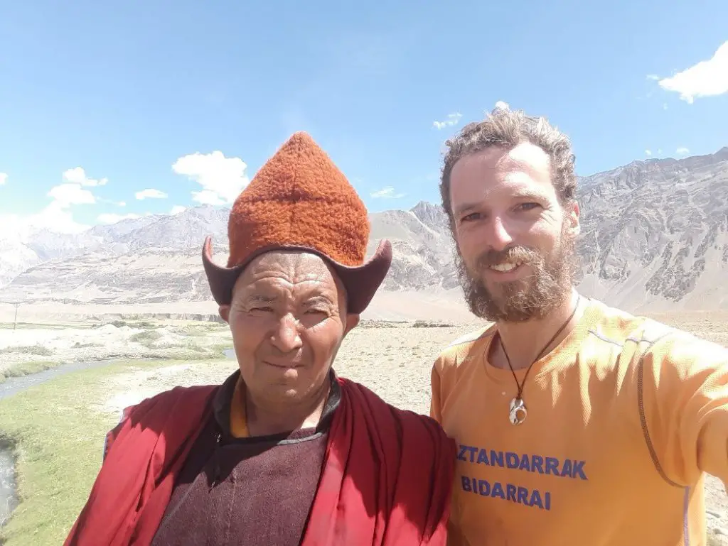 Le moine que j'ai soigné lors de la traversée des Himalayas Le moine que j