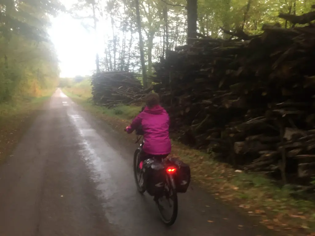 Derniers KMS avant la nuit en vélo électrique avant Châlon sur Saône