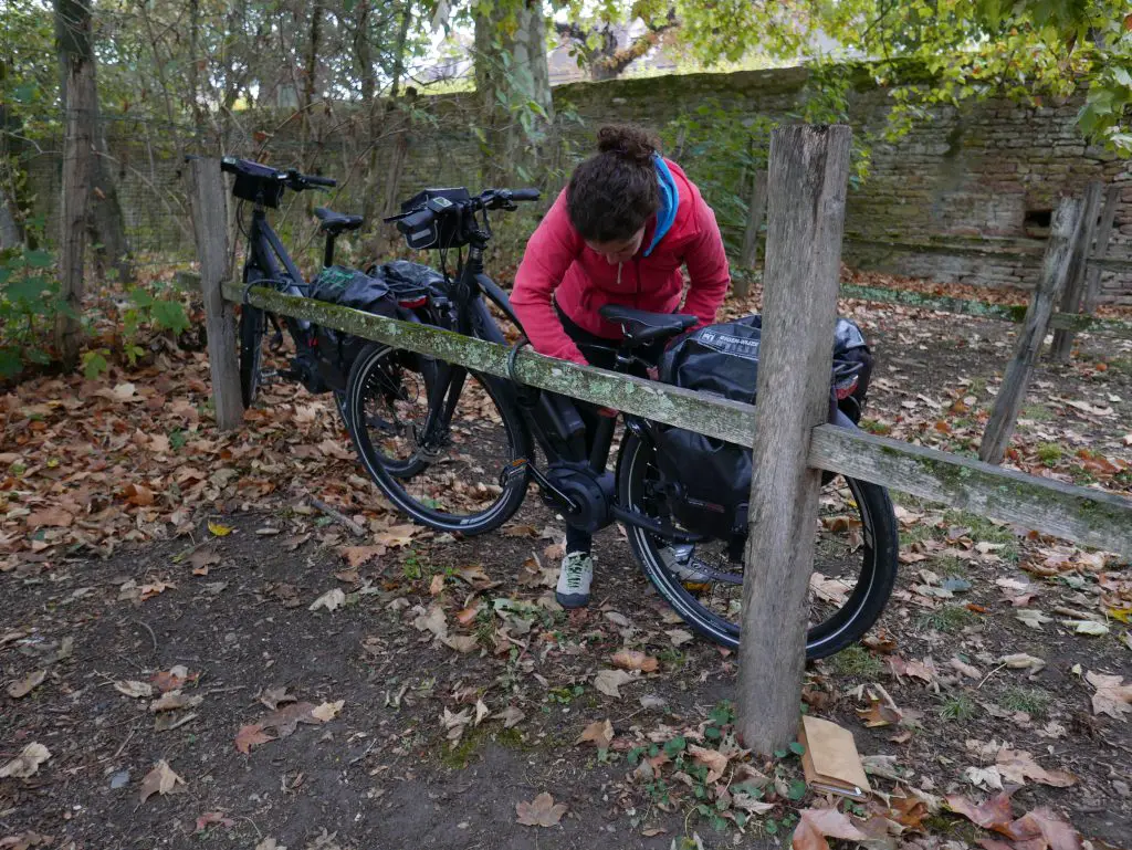 Garage à vélo dans le château de Cormatin