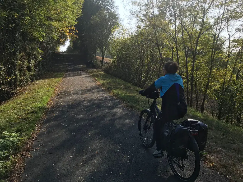 Route entre Cluny et Macôn en vélo électrique