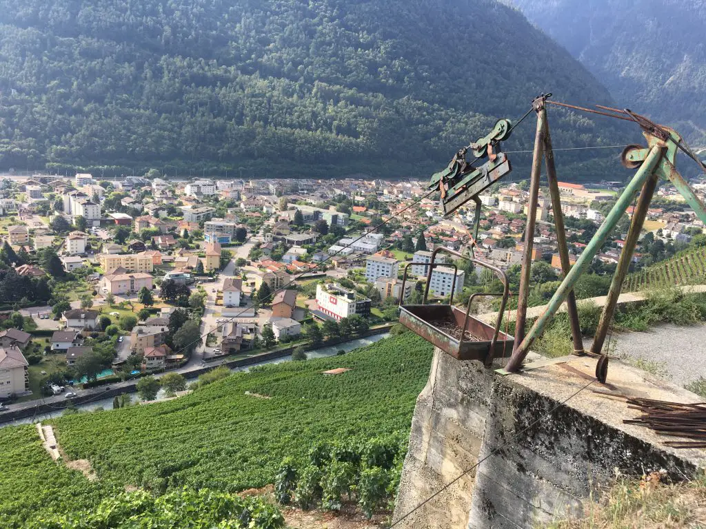 Au dessus de Martigny, ça grimpe!