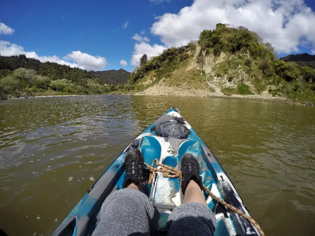 Proche de la fin de ma randonnée nautique sur Whanganui Journey