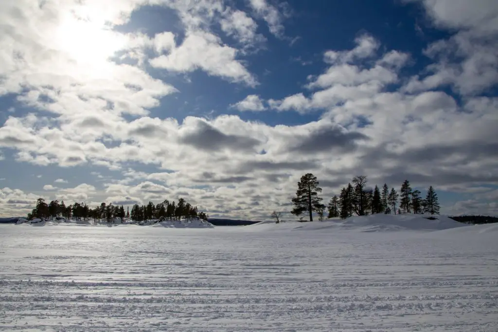 Lac Inari en Finlande