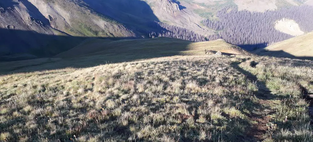 En descendant d’un col sur le Colorado Trail