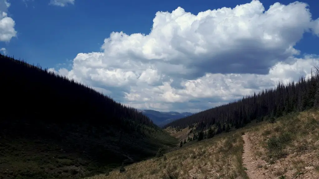 En peu de temps, le ciel s’est déjà bien chargé durant notre trek sur le Colorado Trail