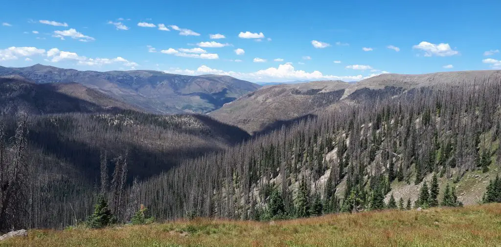 Où que se porte le regard, il n’y a pas de signe d’activité humaine, hormis le sentier du Colorado Trail 