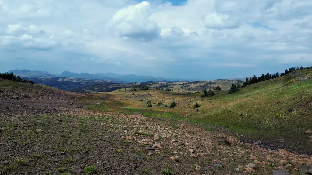 Le ciel me sourit durant le trek sur le Colorado trail