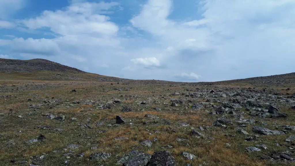 Aucun sentier, terrain exposé : il vaut mieux éviter le mauvais temps ici… lors du trek sur le Colorado Trail