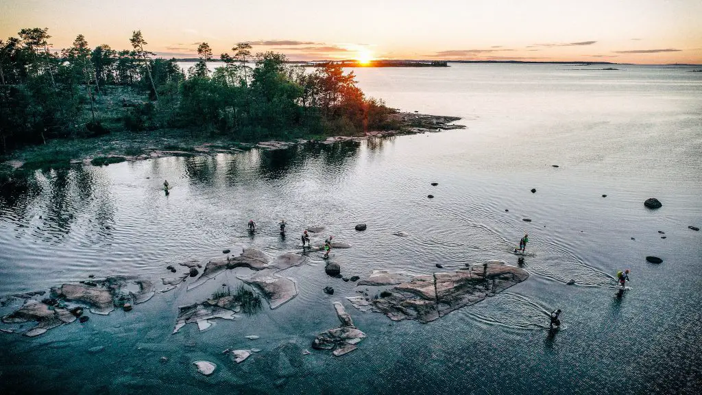 swimrun archipel Aland lors de la coupe de monde de Raids Aventures en Suède