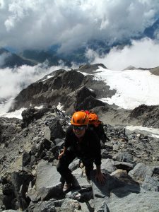 Fanny participante à l'ascension du Mont-blanc