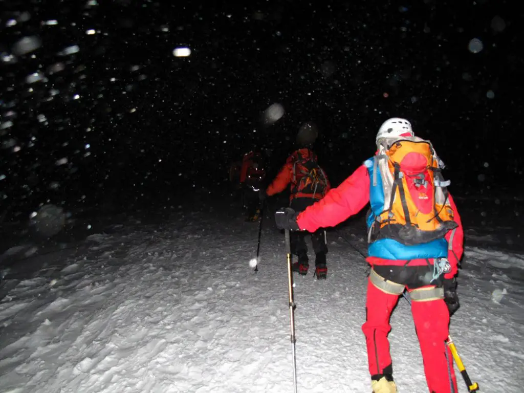 Parfois, le vent donne l’impression qu’il neige au Mont-Blanc