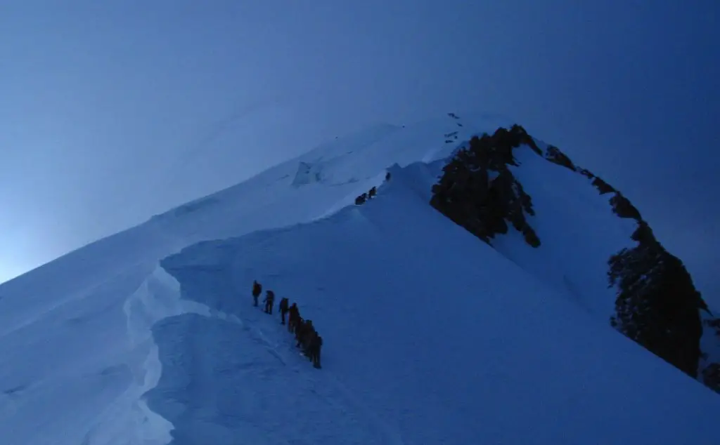 L’arête des bosses au Massif du Mont-blanc