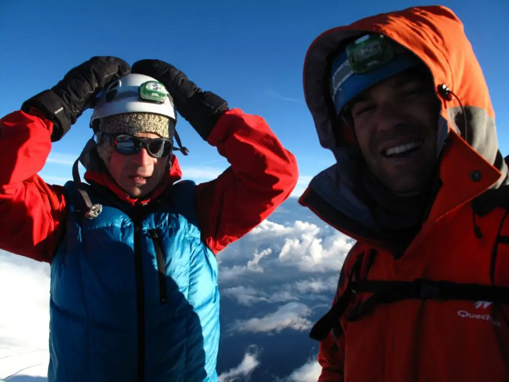 Romain et Seb au sommet du Mont-blanc