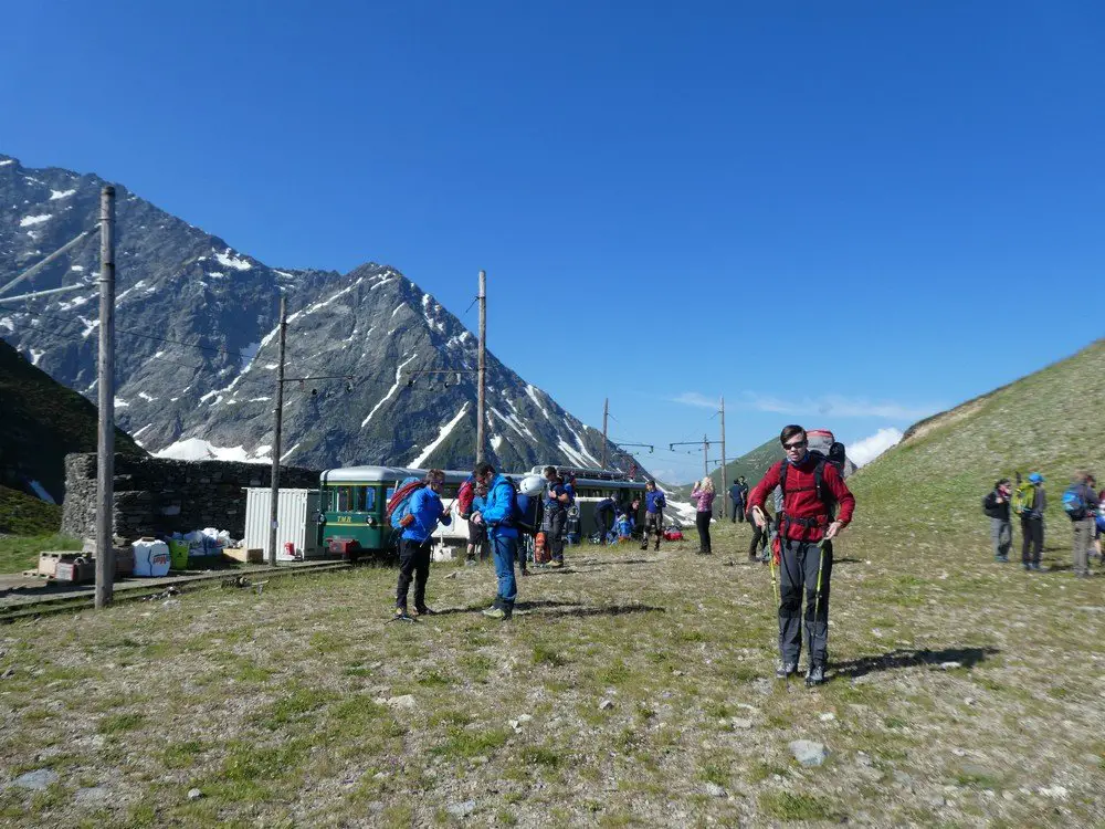 Départ du Mont Lachat pour le Mont Blanc Départ du Mont Lachat pour le Mont Blanc