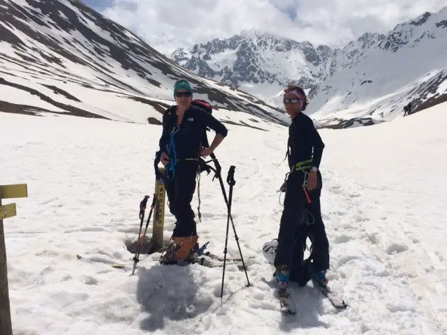 Enfin nous y voilà, la première halte durant notre Tour de l’aiguille de la Meije