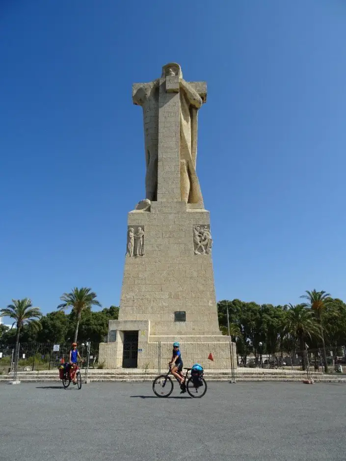 Huelva durant nos vacances à vélo en famille