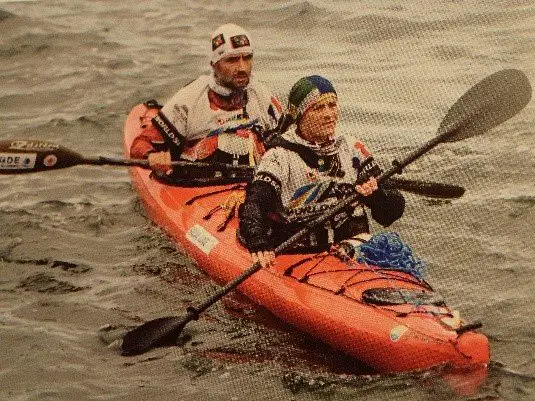 Kayak sur la mer Baltique