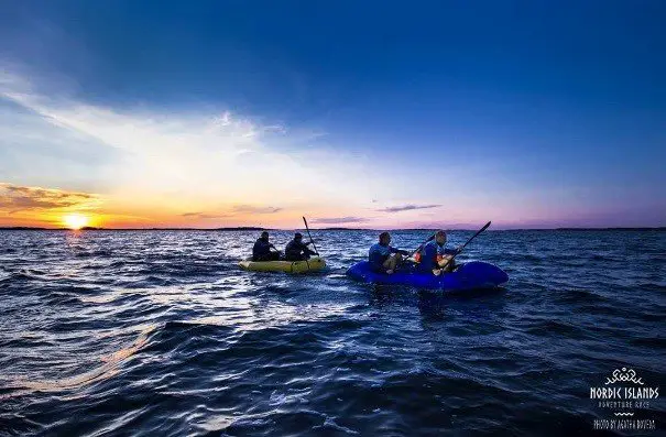 KayakDernier Packraft sur la mer Baltique, archipel des Aland