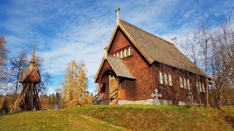 La très jolie église de Kvikkjokk