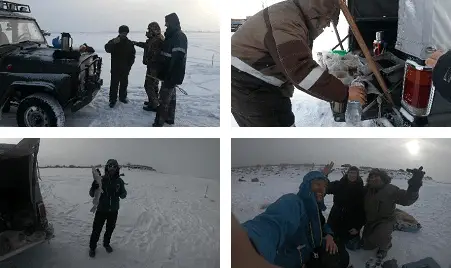 L’accueil chaleureux des pêcheurs Russes lors du voyage à vélo sur le fleuve Amour en Sibérie 