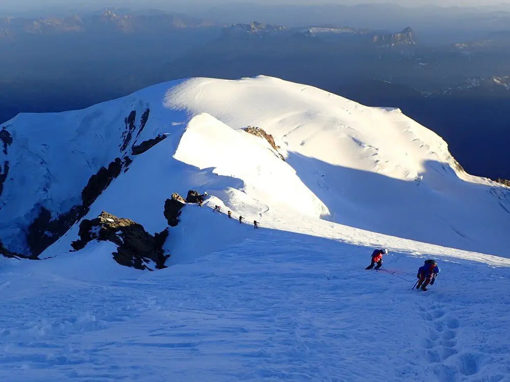 Les Bosses et Vallot direction le Mont-Blanc