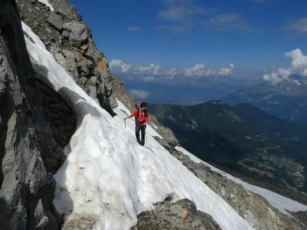 Les Rognes durant l'ascension au Mont-Blanc