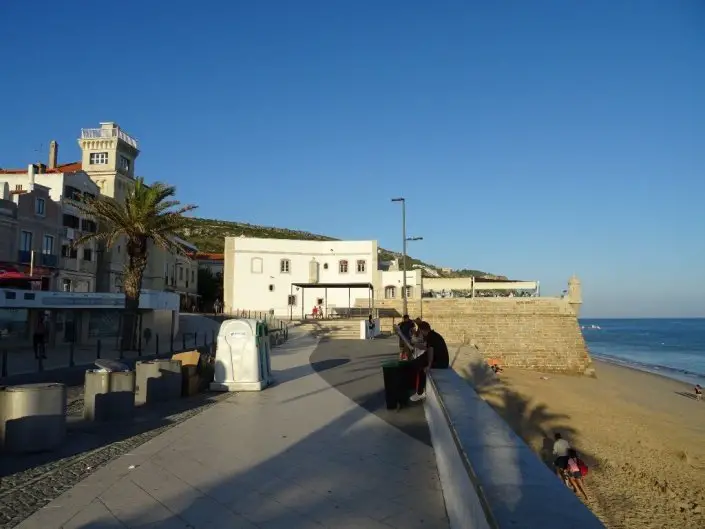 Sesimbra lors de nos vacances à vélo en famille