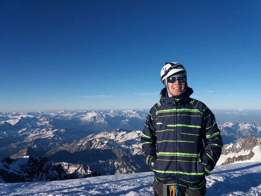 Louis au Sommet du Mont Blanc