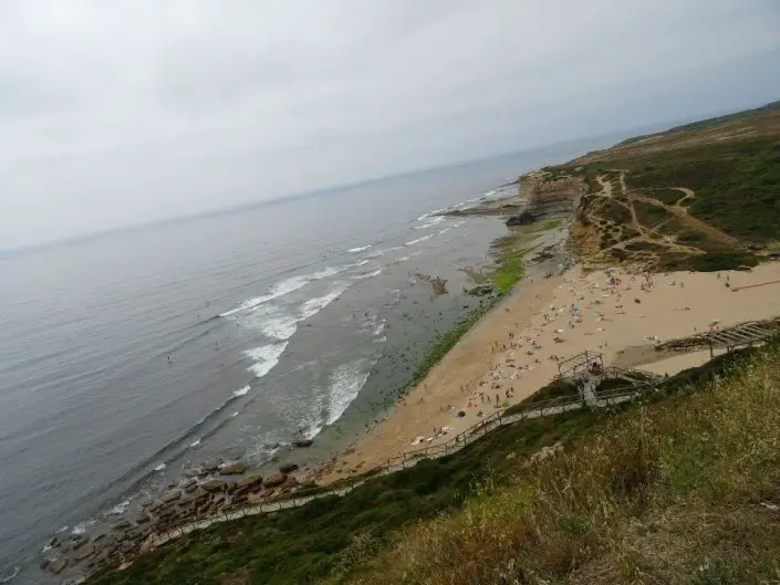 Vue sur la mer après une grosse montée durant notre séjour à vélo en famille